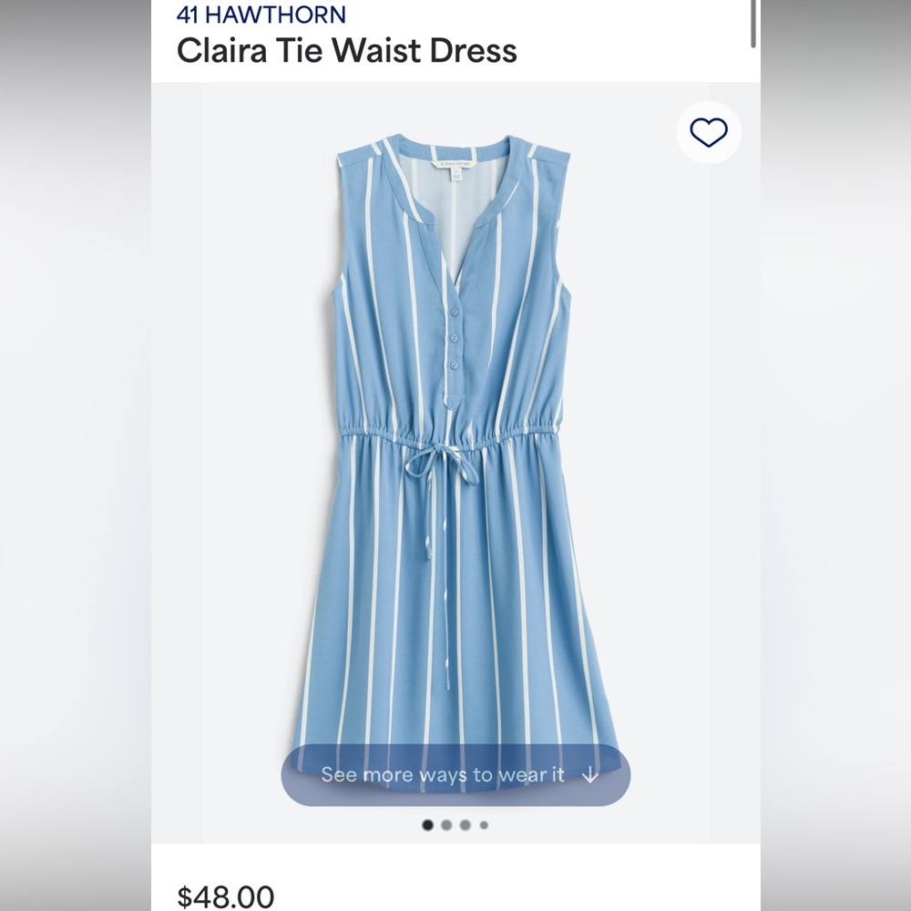 Claira Tie Waist Dress